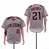 Diamondbacks 21 Zack Greinke Gray Flexbase Jersey Sguo,baseball caps,new era cap wholesale,wholesale hats